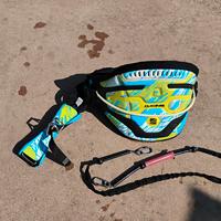 Trapezio Kite surf DAKINE PYRO e leash taglia S