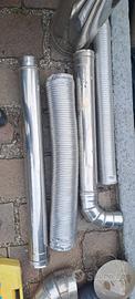 Lotto tubi canna fumaria e flessibili inox 80mm