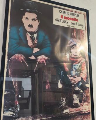 locandina stampa  Il monello Charlie Chaplin 