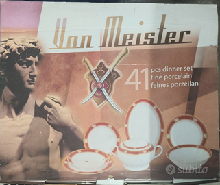 Servizio Piatti VON MEISTER 41 Pezzi in Fine Porce