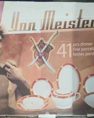 Servizio Piatti VON MEISTER 41 Pezzi in Fine Porce