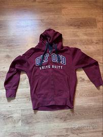 Felpa con cappuccio Oxford University bordeaux