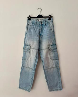 pantaloni cargo di bershka