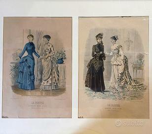 Corriere delle dame Set di 4 litografie originali