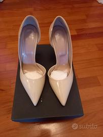 décolleté in vera pelle 