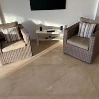 Coppia di poltrone  in rattan- Eleganti come nuove
