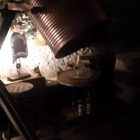 lampada artigianale materiale di riciclo