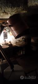 lampada artigianale materiale di riciclo