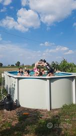 piscinafuori terra in acciaio