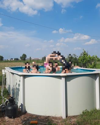piscinafuori terra in acciaio