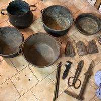 5 ferri da stiro antichi