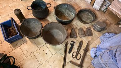 5 ferri da stiro antichi