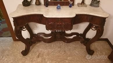 Consolle con specchiera fine 1800