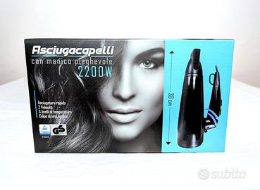 Asciugacapelli Phon 2200W pieghevole NUOVO