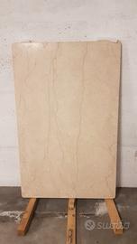 Piano tavolo in marmo Botticino lucidato