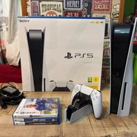 Ps5 disco con giochi e accessori 