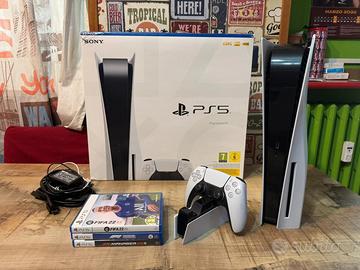 Ps5 disco con giochi e accessori 