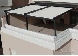 Pergotenda motorizzata 6x4 m nuova
