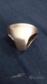 anello d'argento massiccio firmato pianegonda