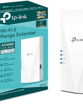 TP-Link RE700X Ripetitore Wi-Fi 6 Dual-Band AX3000