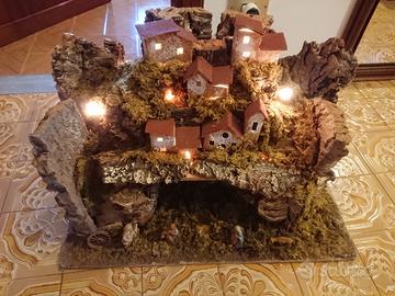 Presepe con luci