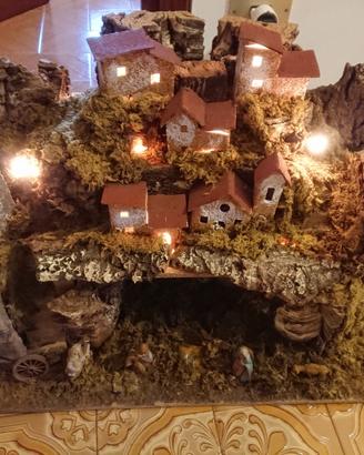Presepe con luci