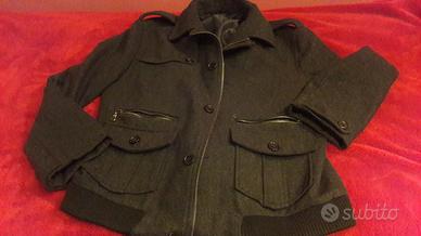 Giubotto invernale nero effetto lana Tg S - Nuovo