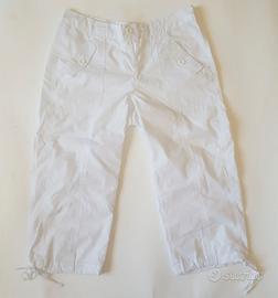 Pantaloni corti bianchi cotone taglia XS 44 estate