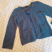 CLAUDIE PIERLOT cardigan lana cachemire aperto M L