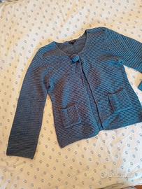 CLAUDIE PIERLOT cardigan lana cachemire aperto M L