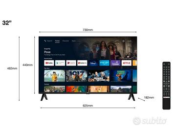 TV 32" TCL 32S5400A LED HD SMART WIFI HDR ANDROID