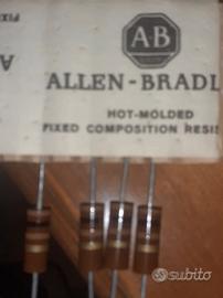 4 Resistenze da 1 Watt 100 ohm Allen Bradley hi fi