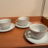 Tazze bianche con piattino mulino bianco