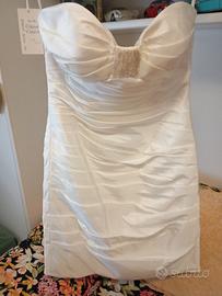 tubino bianco sposa/cerimonia 
