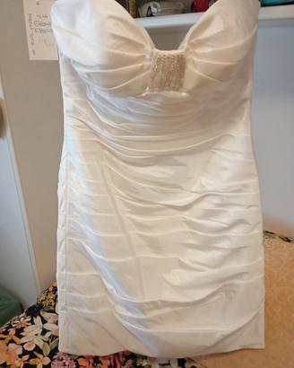 tubino bianco sposa/cerimonia 