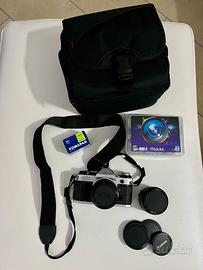 Canon AE-1 Program + obiettivi e accessori
