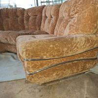 Divano a semicerchio vintage design Ceriotti 70's