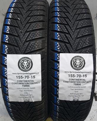 2 GOMME 155 70 15 CONTINENTAL A64960