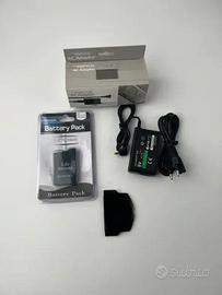 Batteria 3600mAh + Caricabatterie + Coperchio PSP
