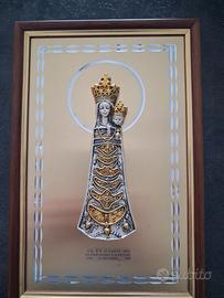 ICONA CON BASSORILIEVO IN ARGENTO BILAMINATO