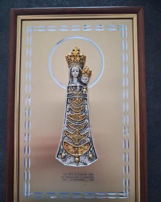 ICONA CON BASSORILIEVO IN ARGENTO BILAMINATO