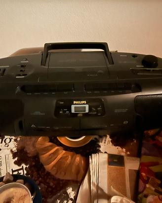 Radio Philips con lettore cd e cassette