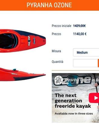 Canoa/Kayak/Surf Pyranha OZONE