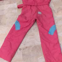 tuta da sci brugi, rosa pastello 