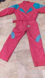 tuta da sci brugi, rosa pastello 