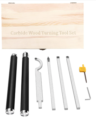 kit tornitura legno con valigetta in legno