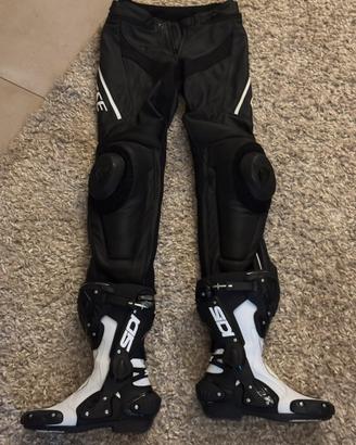 pantaloni moto alpinestar + scarponi moto sidi