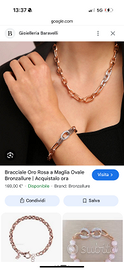 Parure bracciale e collana Bronzallure