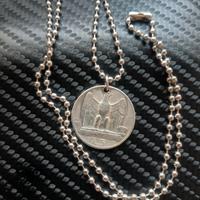 Argento Collana Militare Ciondolo Periodo Fascista