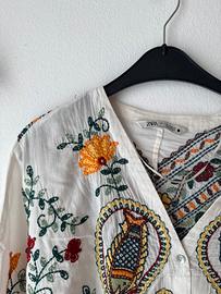 Camicia Zara ricamata
